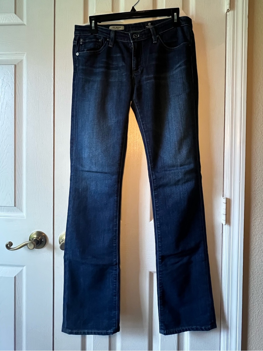 AG Adriano Goldschmied “The Ballad” Women's Slim Boot Cut Jeans in Dark Blue